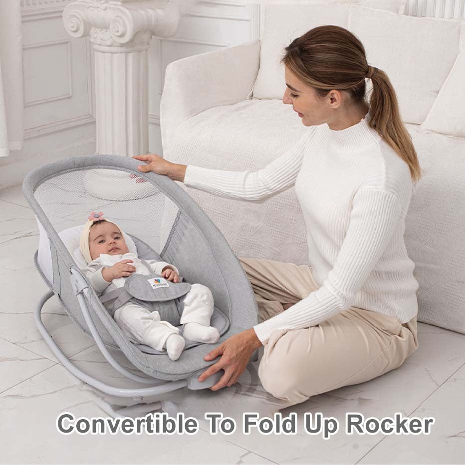 Mastela 4 in 1 Deluxe Multi Functional Baby Auto  Electronic Swing  Bouncer 【Mums Choice 】