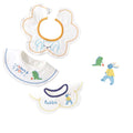 Nemobaby 3 Pcs Lot Baby Cotton Bibs Waterproof Cartoon Embroidery Infant Accessories #Baby clothes