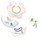 Nemobaby 3 Pcs Lot Baby Cotton Bibs Waterproof Cartoon Embroidery Infant Accessories #Baby clothes