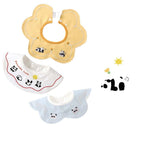Nemobaby 3 Pcs Lot Baby Cotton Bibs Waterproof Cartoon Embroidery Infant Accessories #Baby clothes