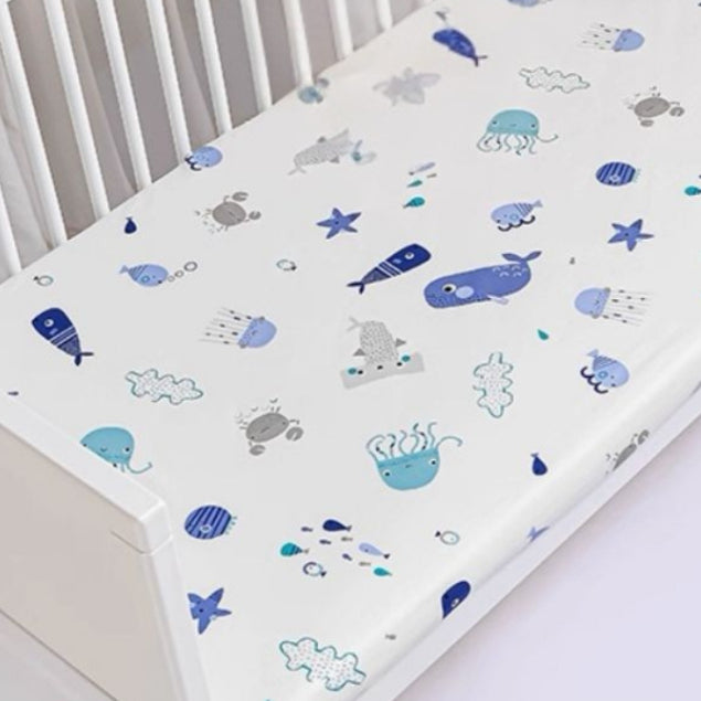 Mums Choice 100% Cotton baby cot fitted sheet crib mattress cover