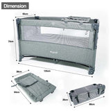 Isa Uchi 4 in 1 Baby Co-sleeper Playpen with Changing Station