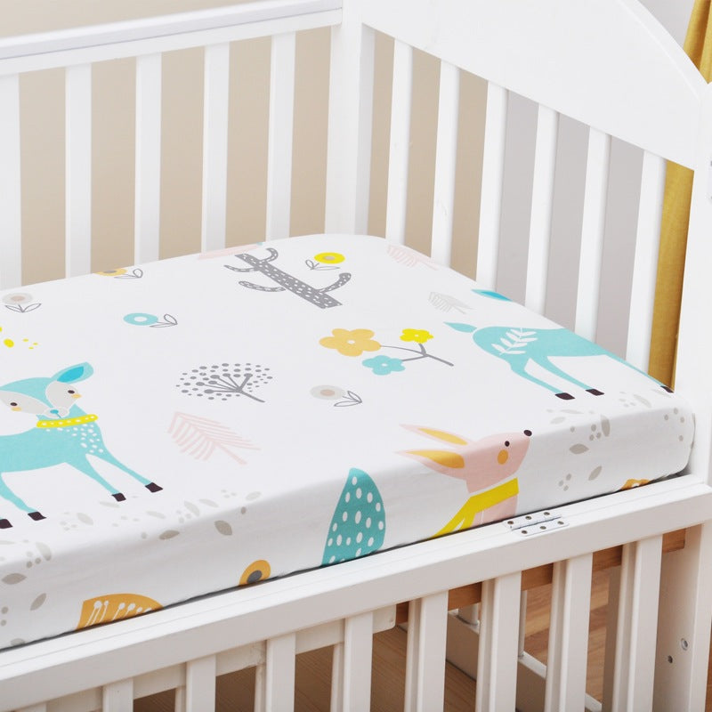 Mums Choice 100% Cotton baby cot fitted sheet crib mattress cover