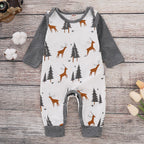Nemobaby Baby Long Sleeve Deer Romper Set With Hat #Baby clothes