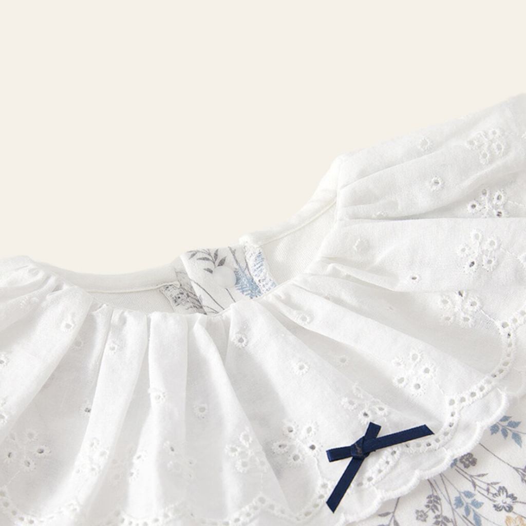 Nemobaby Flora Print Long Sleeve Baby Romper