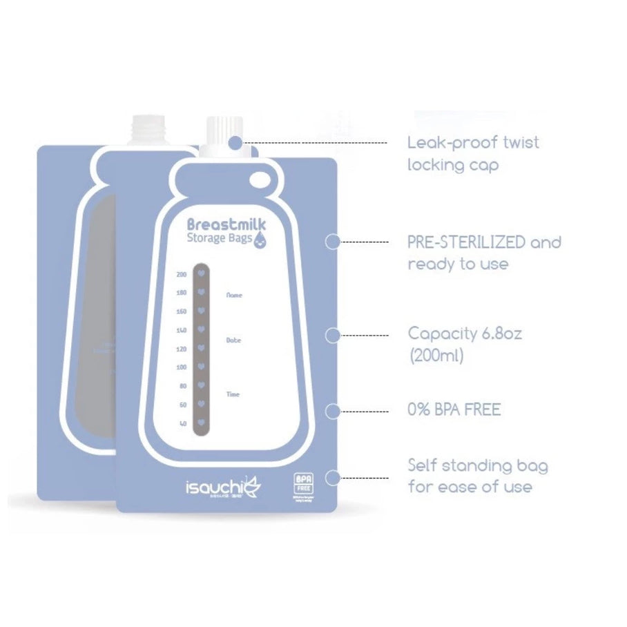 Isa Uchi Breast Milk Storage Bags Isauchi