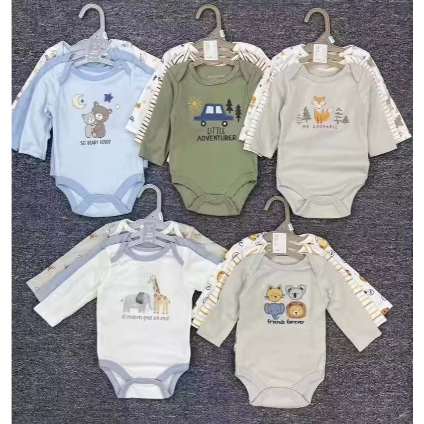 Nemobaby 3 In 1 Baby Boy Long Sleeve Romper Bodysuit