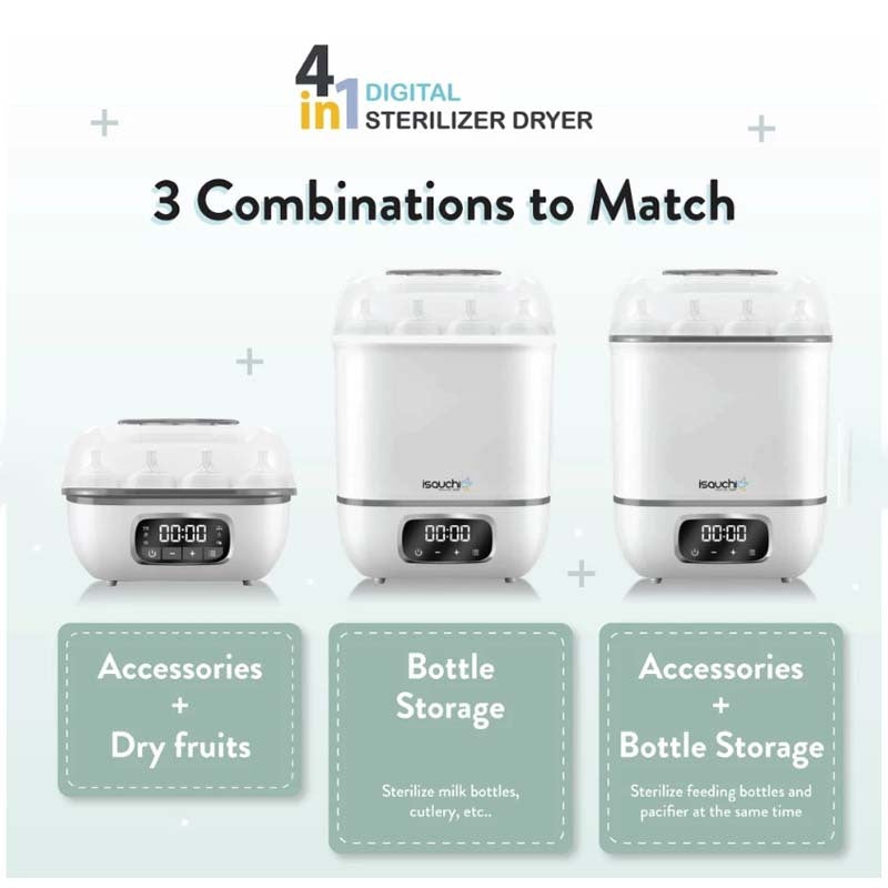 Isa Uchi 4-in-1 Digital Steam Sterilizer & Dryer | 1 Year Warranty