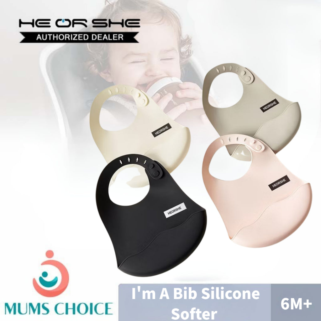 HEORSHE I'm A Bib Silicone Softer