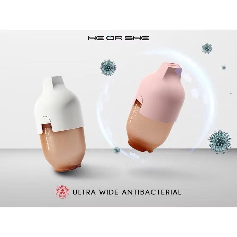 HEORSHE Antibacterial Ultra Wide Neck Silicone Bottle |160ml Twin Pack