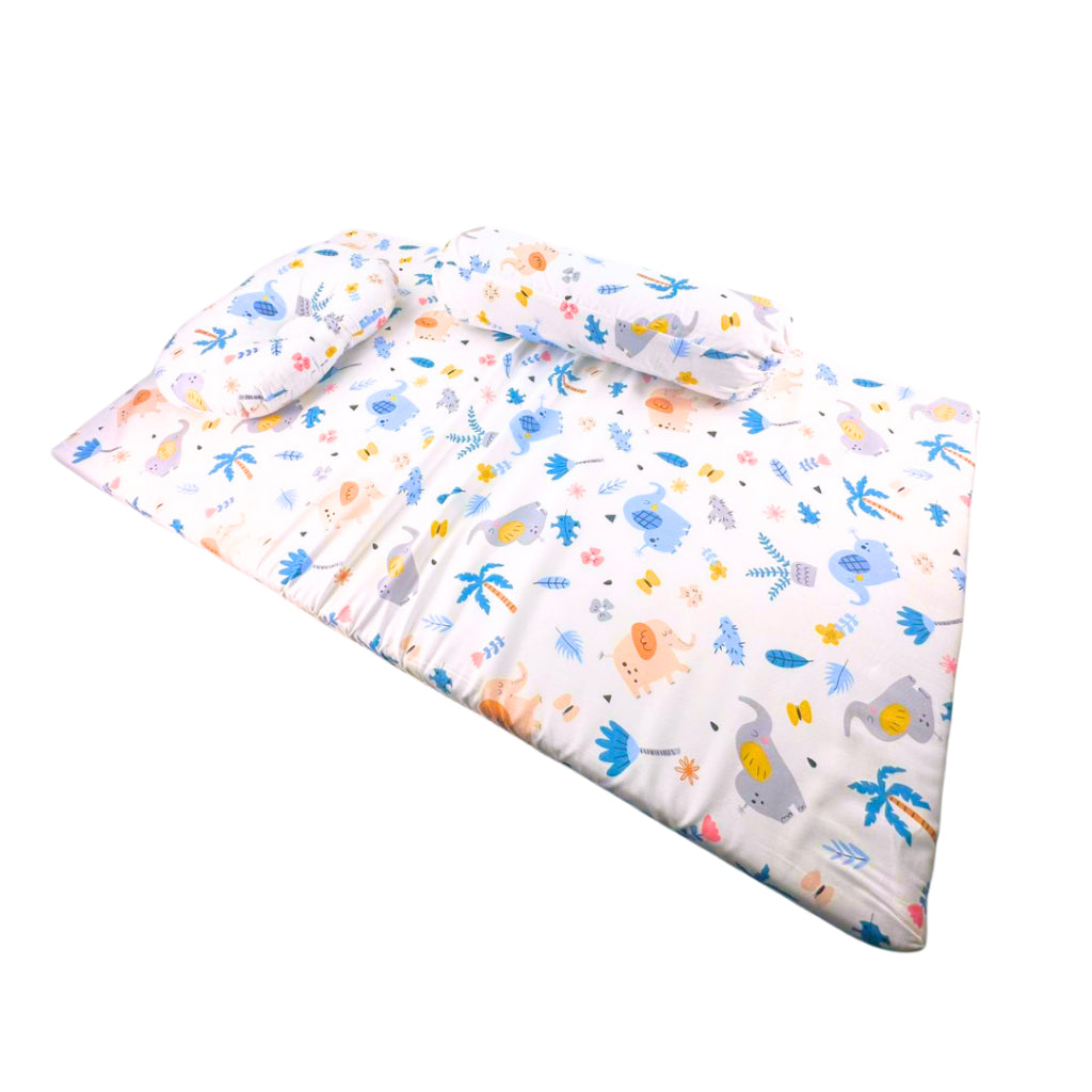 Nemobaby 100% Premium Cotton 3 in 1  Baby Travel Mattress Set