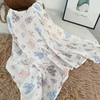 Nemobaby Muslin swaddle blanket  100% Organic Bamboo baby Swaddle  47 x 47’’ (120 x 120cm)