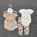 Nemobaby 4 Pieces Set Baby Boy Baby Girl Romper And Pants Clothes #Baby clothes