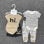 Nemobaby 4 Pieces Set Baby Boy Baby Girl Romper And Pants Clothes #Baby clothes
