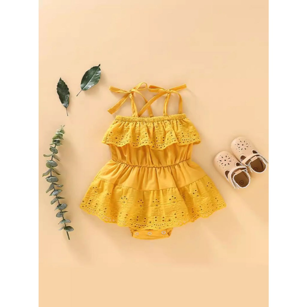 Nemobaby Baby Girl Romper Dress Camisole Romper Newborn Baby