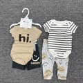 Nemobaby 4 Pieces Set Baby Boy Baby Girl Romper And Pants Clothes #Baby clothes