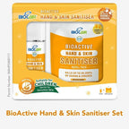 Biocair BioActive Hand & Skin Sanitiser Set for Children, 50ml Spray Bottle & 90ml Refill