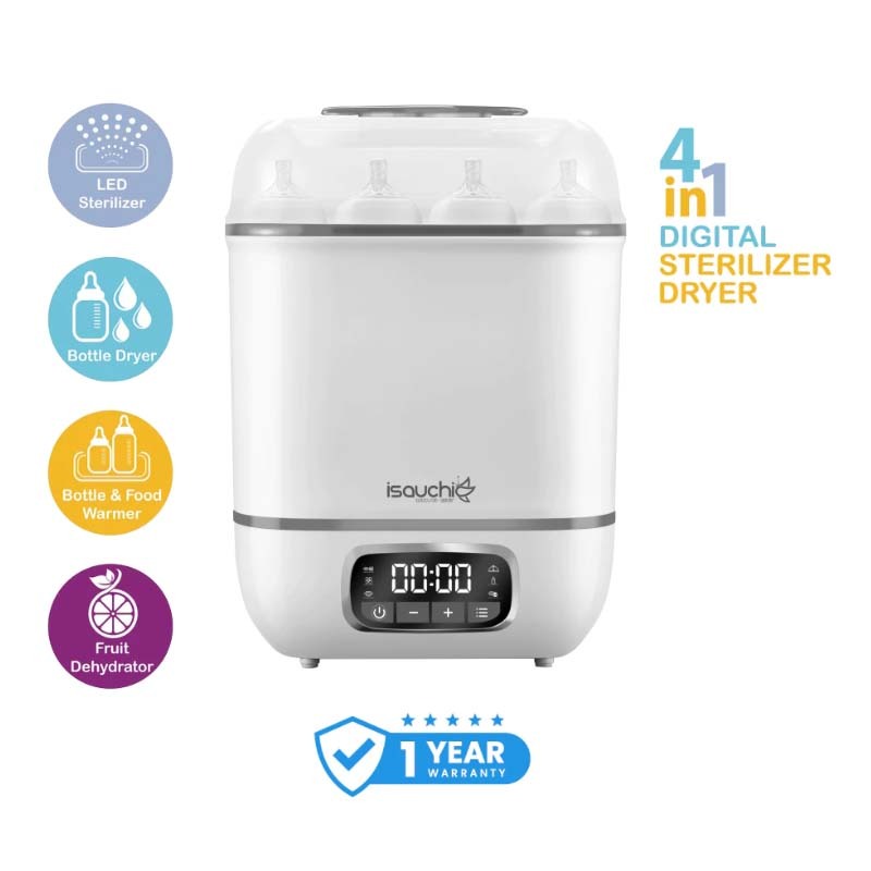 Isa Uchi 4-in-1 Digital Steam Sterilizer & Dryer | 1 Year Warranty