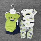 Nemobaby 4 Pieces Set Baby Boy Baby Girl Romper And Pants Clothes #Baby clothes