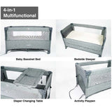 Isa Uchi 4 in 1 Baby Co-sleeper Playpen with Changing Station