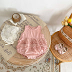 Nemobaby Baby Girl Ruffled Sleeveless Bodysuit