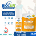 Biocair BioActive Hand & Skin Sanitiser Set for Children, 50ml Spray Bottle & 90ml Refill