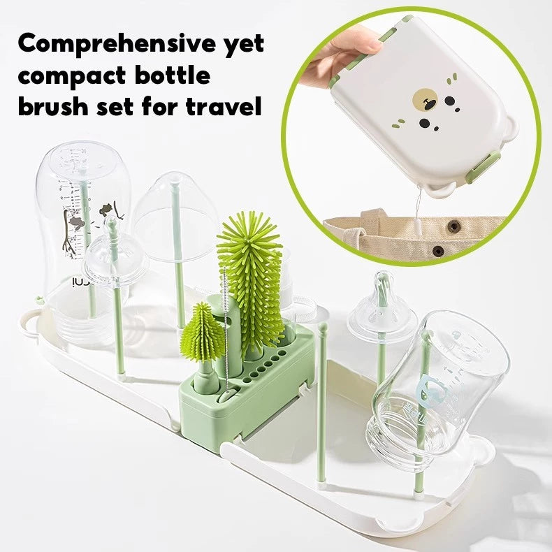 Mums Choice Portable Bottle Brush Set / Travel-Friendly