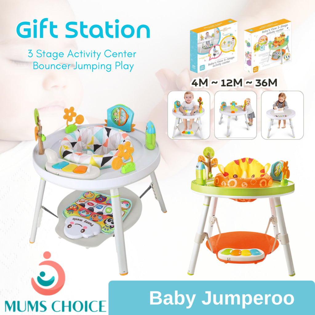 Gift Station 3 Stage activity center bouncer Play jumper table