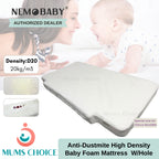Nemobaby Anti Dust Mite High Density Foam Mattress With Holes Suitable for Chicco Next2me model