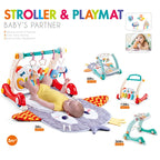 Gift Station 4 in 1 Baby Activities Fitness Mat Push Walker