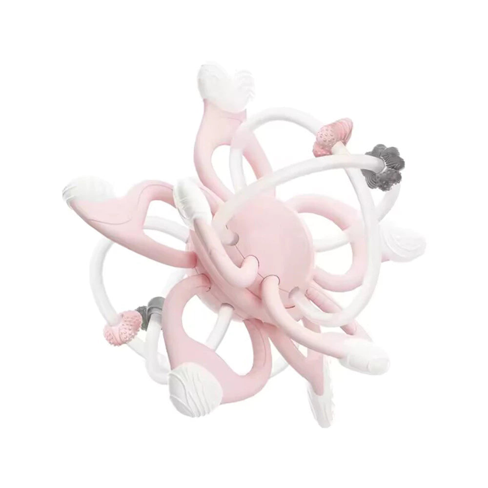 Heorshe Galaxy Teether Safe Silicone, Easy Grip, Sensory Development Toy