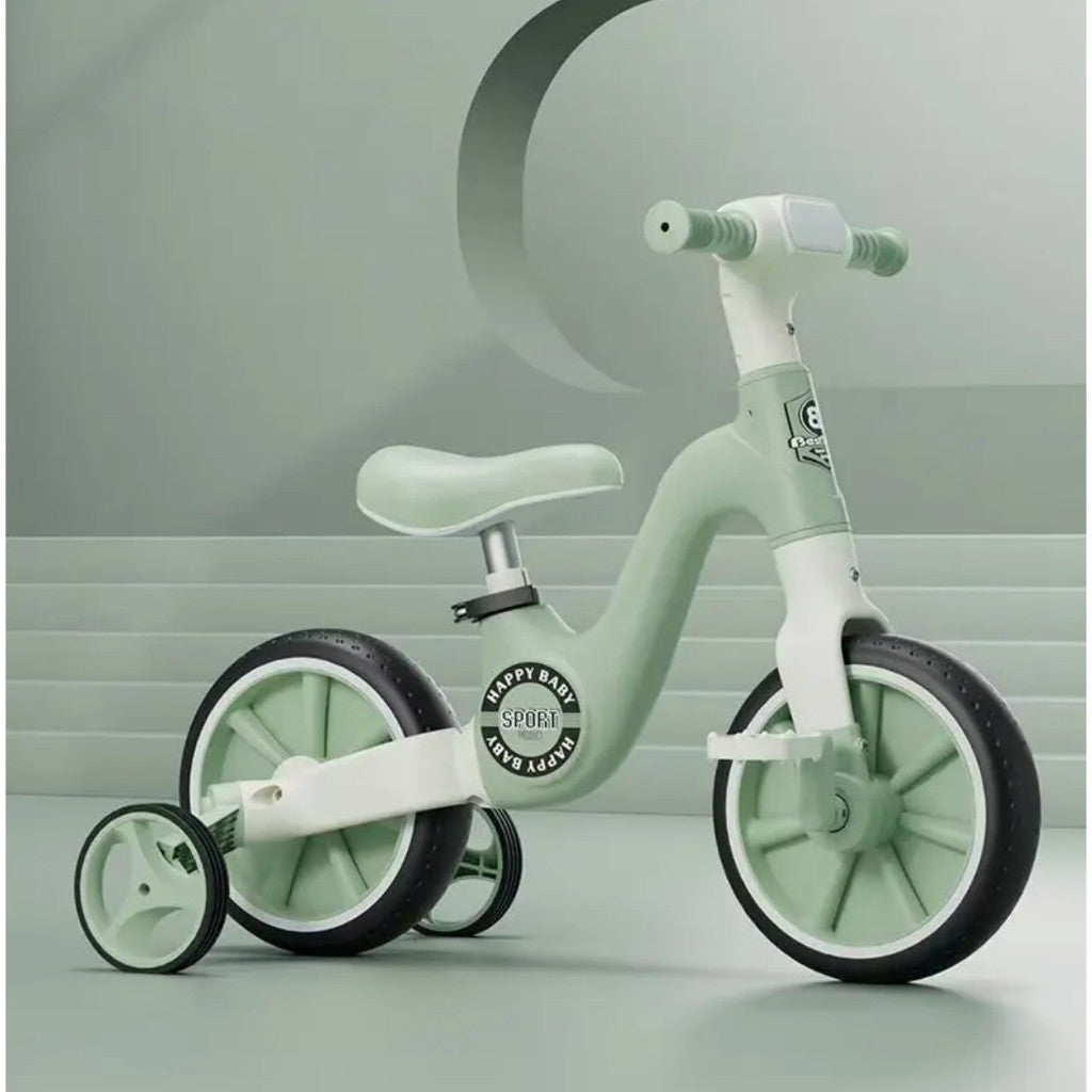Easy Choice 2-in-1 Children's Balance Bike Three Wheeled Multifunctional Pedals with Music Lighting