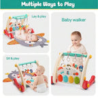 Gift Station 4 in 1 Baby Activities Fitness Mat Push Walker
