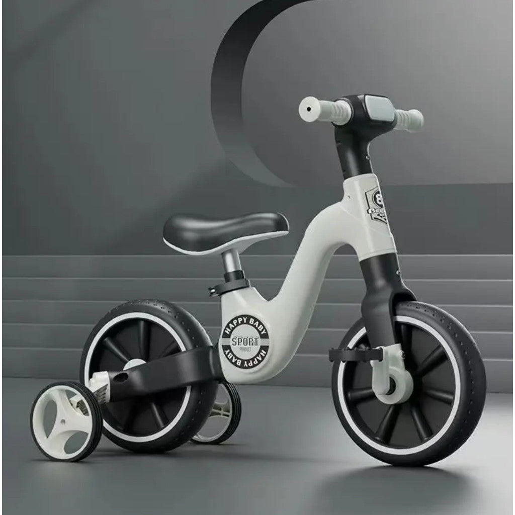 Easy Choice 2-in-1 Children's Balance Bike Three Wheeled Multifunctional Pedals with Music Lighting