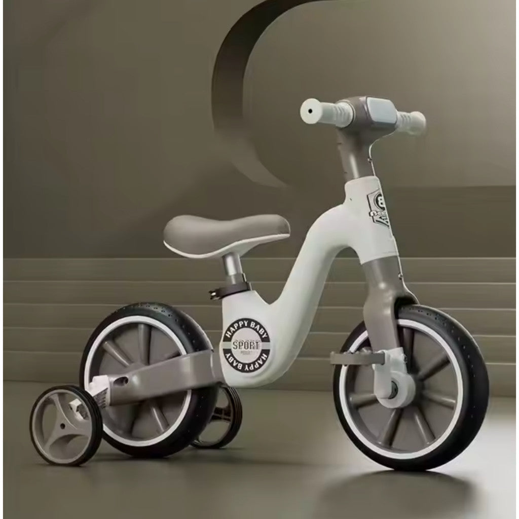 Easy Choice 2-in-1 Children's Balance Bike Three Wheeled Multifunctional Pedals with Music Lighting
