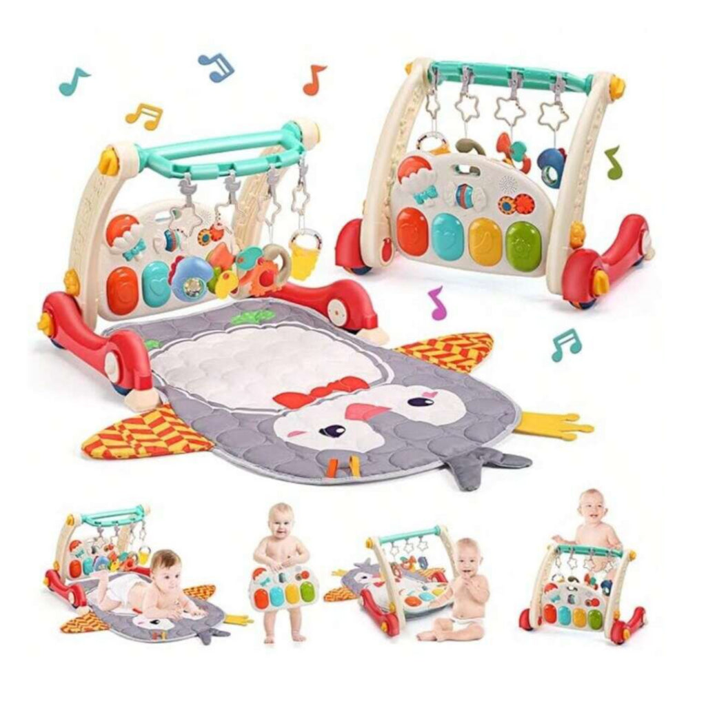 Gift Station 4 in 1 Baby Activities Fitness Mat Push Walker