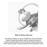 Heorshe Galaxy Teether Safe Silicone, Easy Grip, Sensory Development Toy