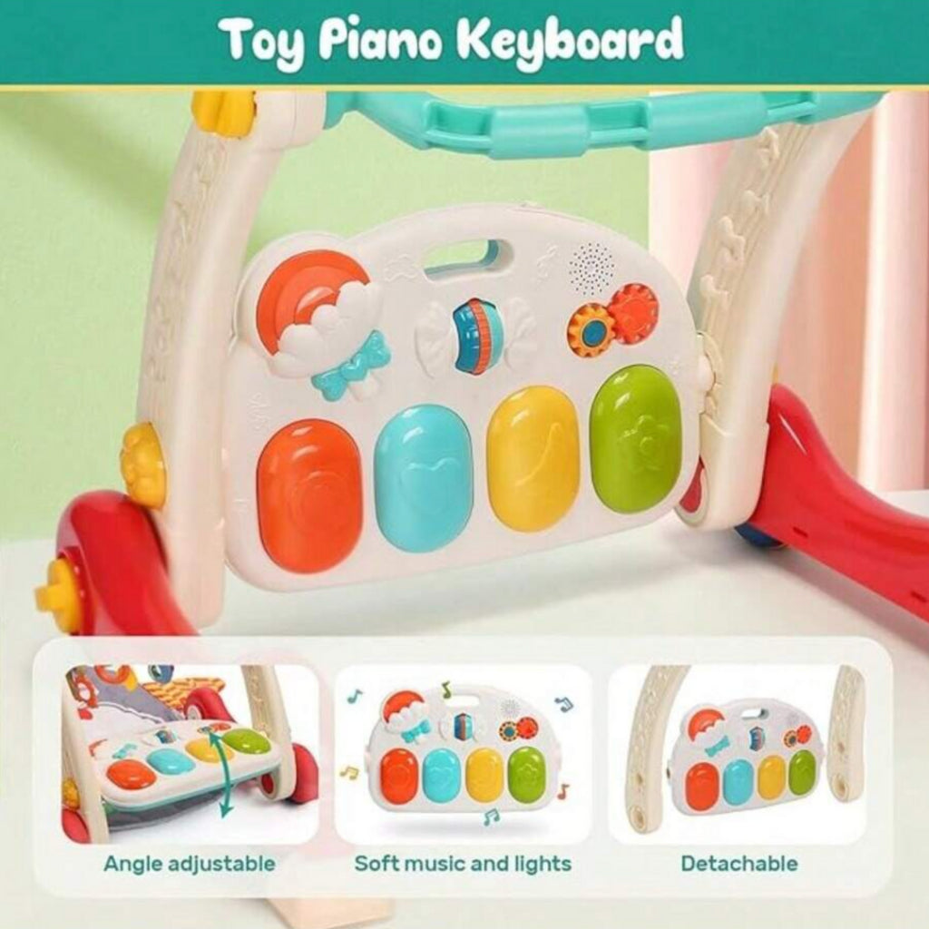 Gift Station 4 in 1 Baby Activities Fitness Mat Push Walker