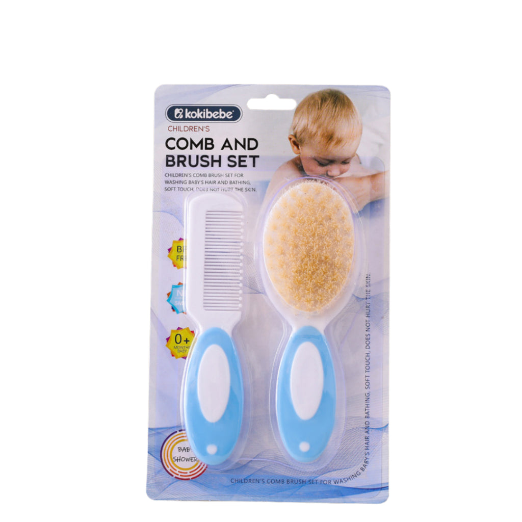 Kokibebe Wooden Baby Brush & Comb Set