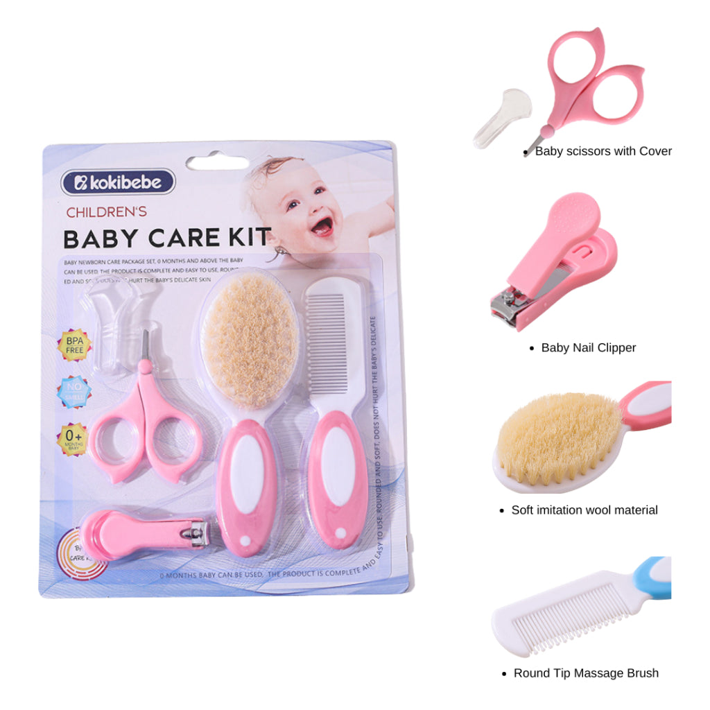 Kokibebe Wooden Baby Brush & Comb Set