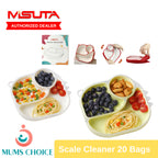Misuta Baby Silicone Dinosaur Divided Suction Plate (3 Colours)