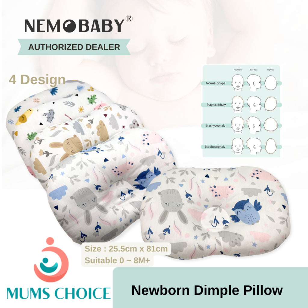 Nemobaby 100% Premium Cotton Baby Dimple Pillow 0M+