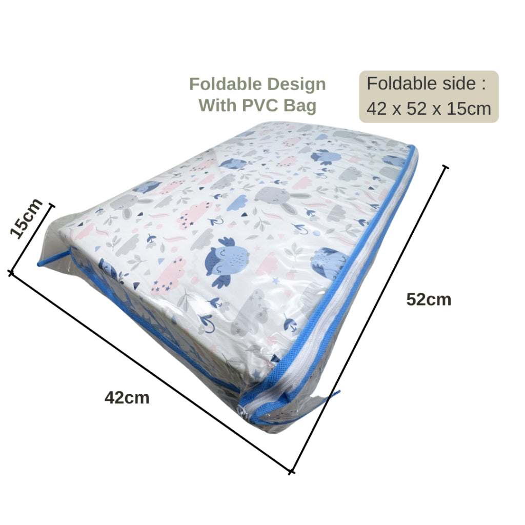 Nemobaby 100% Premium Cotton 3 in 1  Baby Travel Mattress Set