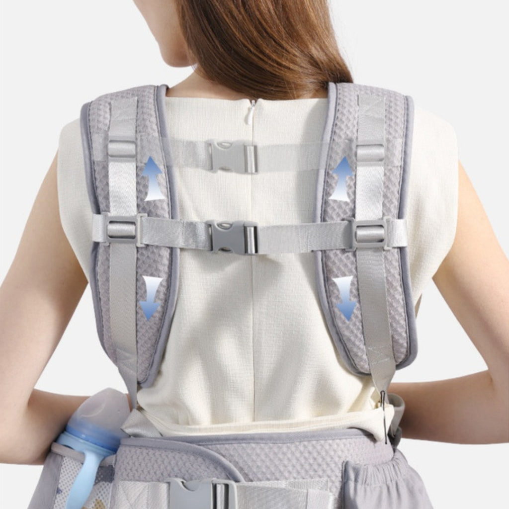 Nemobaby Baby Carrier with Hip Seat Lumbar Support & Adjustable Strap