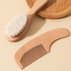 Kokibebe Wooden Baby Brush & Comb Set