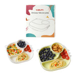 Misuta Baby Silicone Dinosaur Divided Suction Plate (3 Colours)