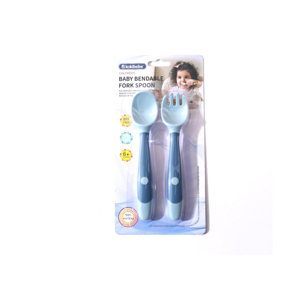 Kokibebe Baby bendable spoon and fork set