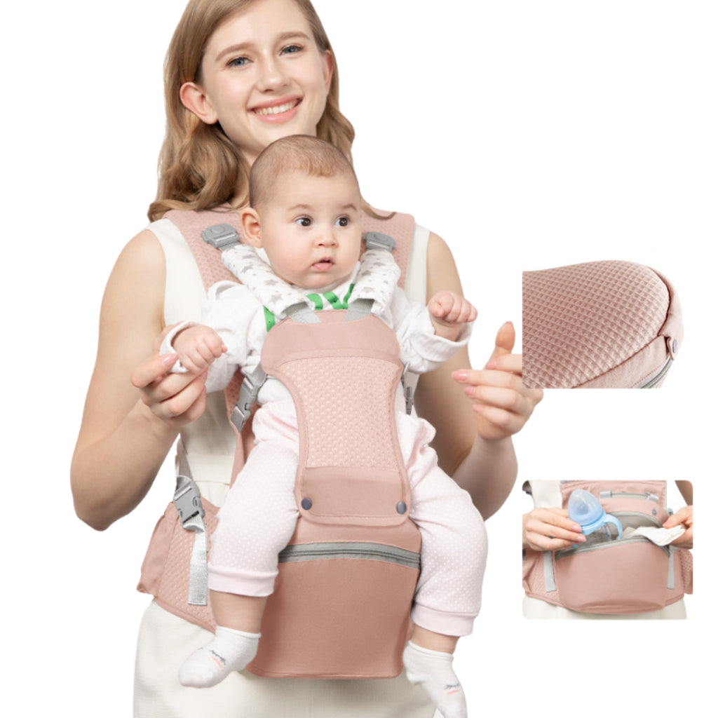 Nemobaby Baby Carrier with Hip Seat Lumbar Support & Adjustable Strap