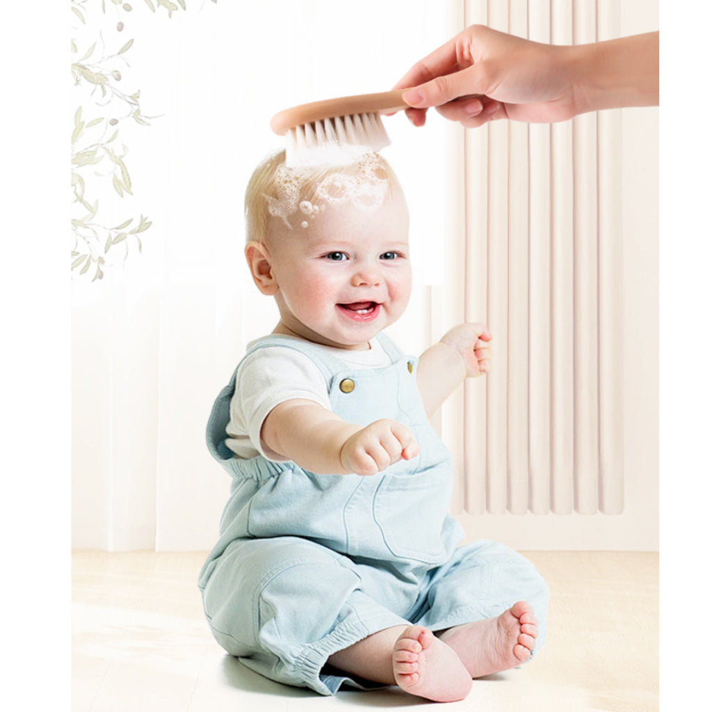 Kokibebe Wooden Baby Brush & Comb Set