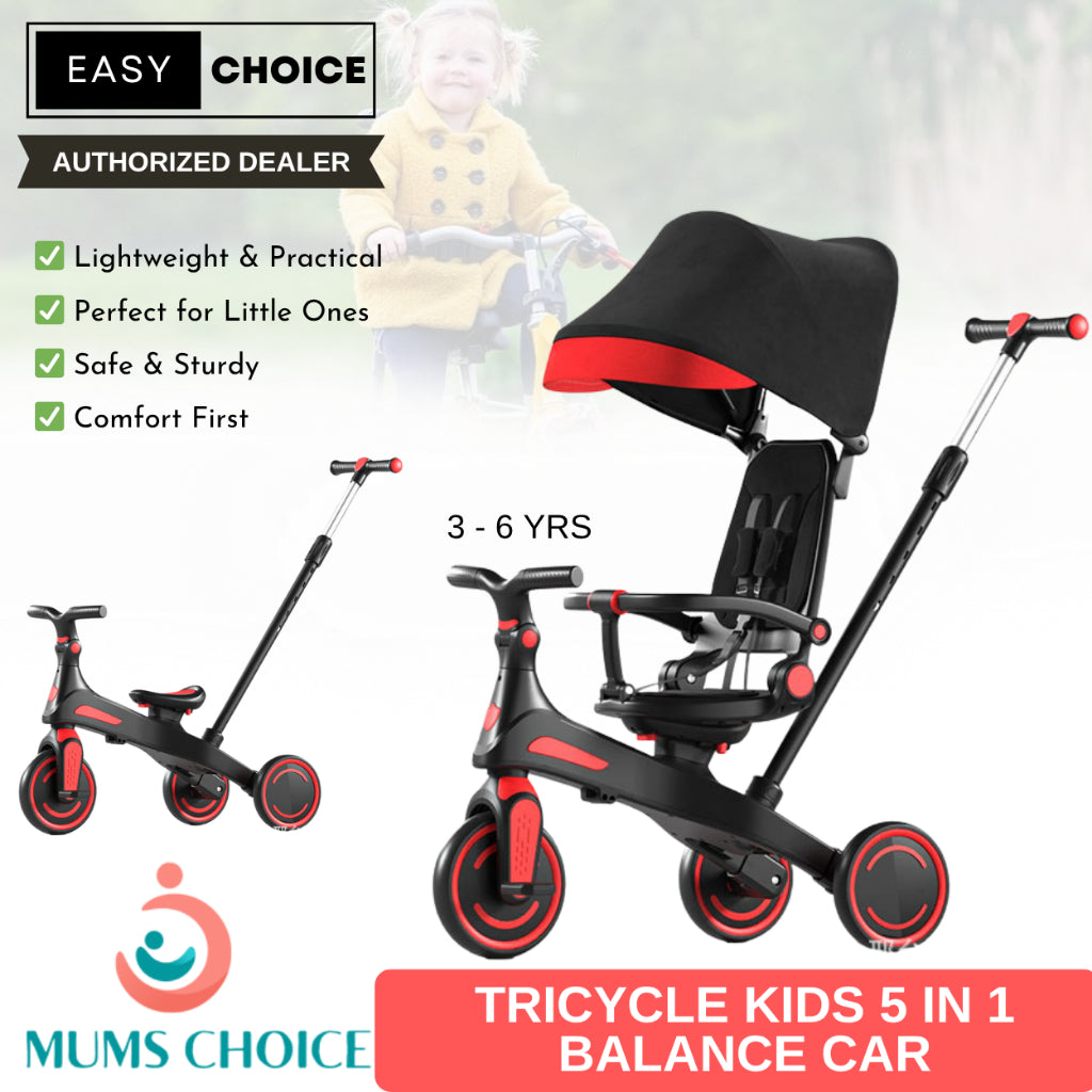 Easy Choice 5 in 1 baby  stroller Kids tricycle balance car